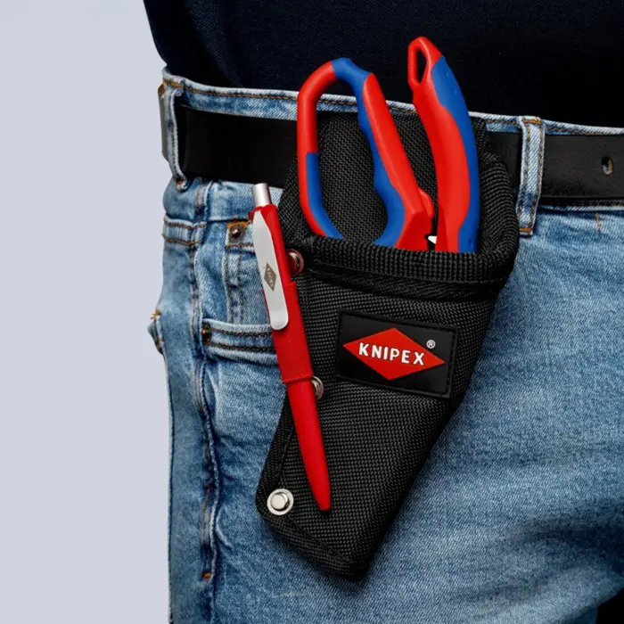 KNIPEX multi-purpose belt pouch, holster (black/red)