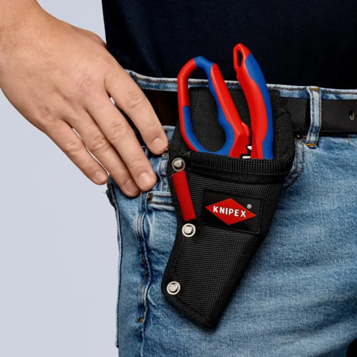 KNIPEX multi-purpose belt pouch, holster (black/red)