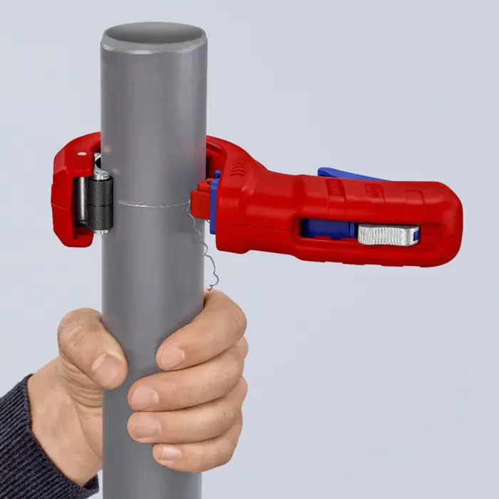 KNIPEX pipe cutter DPT50 red/blue, O 32-50mm