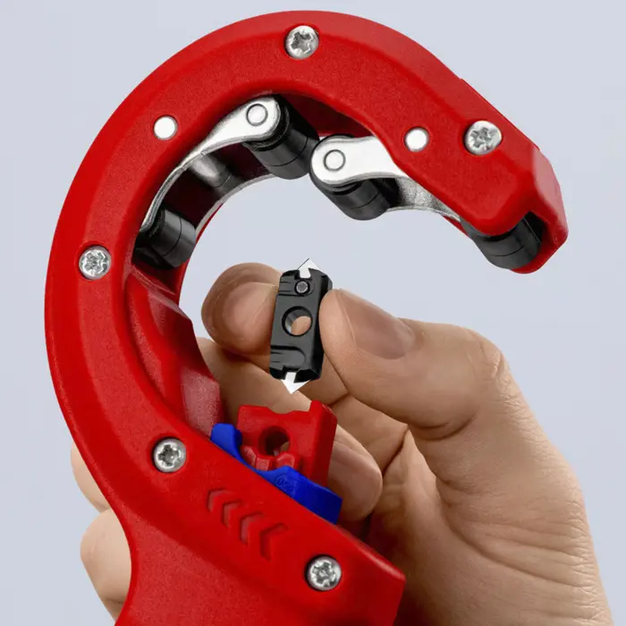 KNIPEX pipe cutter DPT50 red/blue, O 32-50mm