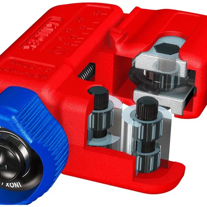 KNIPEX pipe cutter TubiX S (red, 3 - 30mm)