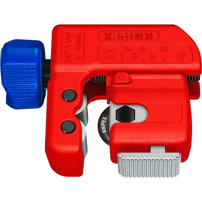KNIPEX pipe cutter TubiX S (red, 3 - 30mm)