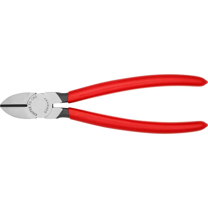 KNIPEX side cutters 70 01 180, cutting pliers (red, length 180mm)