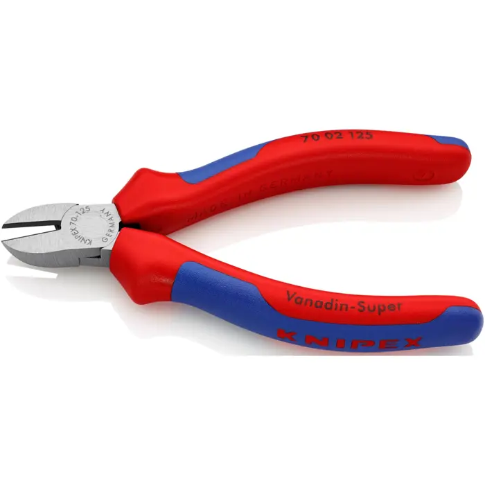 KNIPEX side cutters 70 02 125, cutting pliers (red/blue, length 125mm)