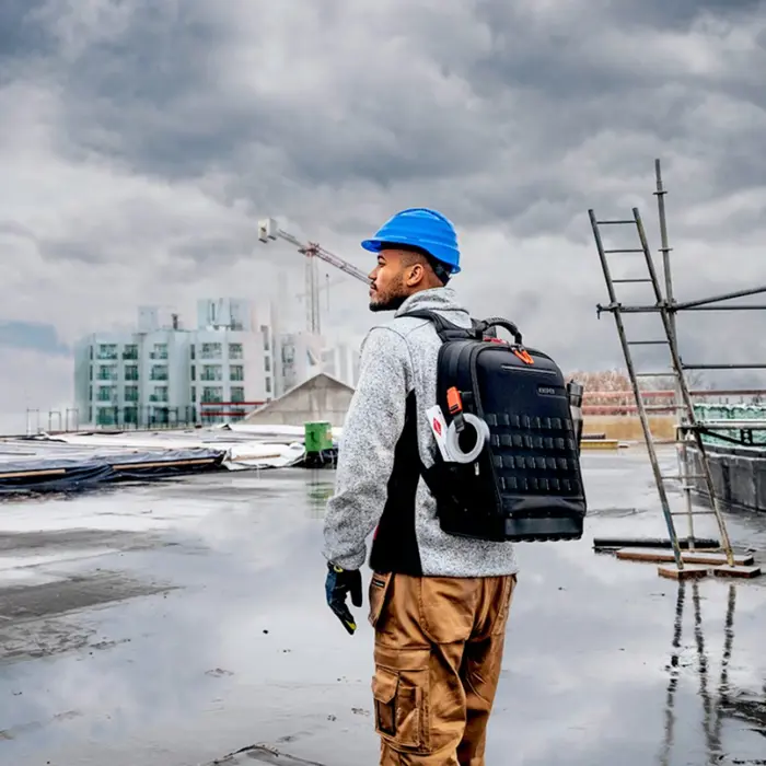Knipex Tool Backpack Modular X18 Electric (black, 22-piece assortment)