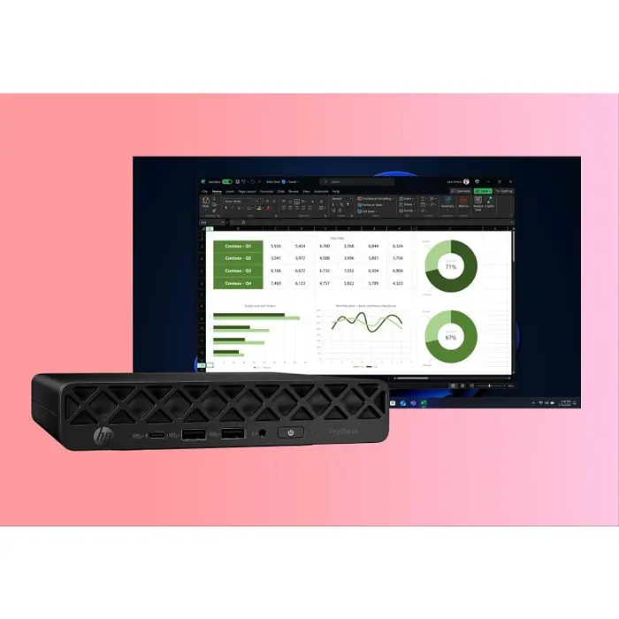 Komputer PC HP ProDesk 4 Mini G1i Ultra 5 225T/16GB/SSD512GB/Intel/11PR 3Y