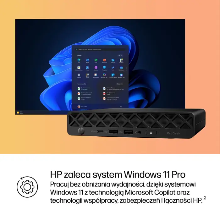 Komputer PC HP ProDesk 4 Mini G1i Ultra 5 235T/16GB/SSD512GB/Intel/11PR 3Y