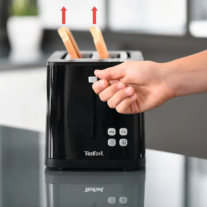 Krups toaster KH6418 black - Smart'n Light