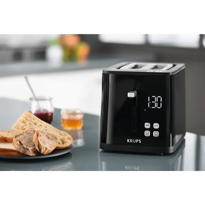 Krups toaster KH6418 black - Smart'n Light