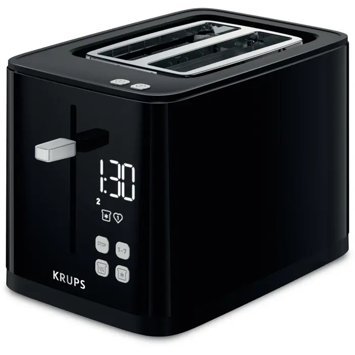 Krups toaster KH6418 black - Smart'n Light