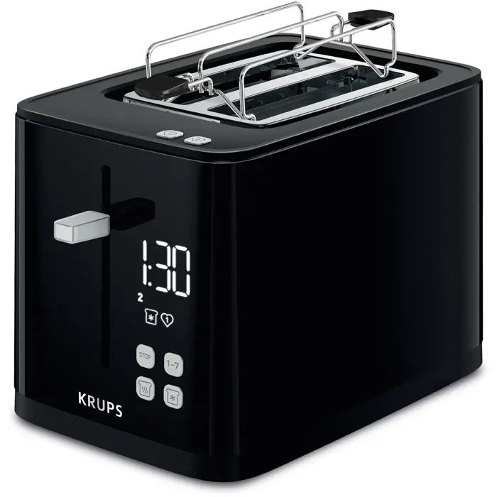 Krups toaster KH6418 black - Smart'n Light