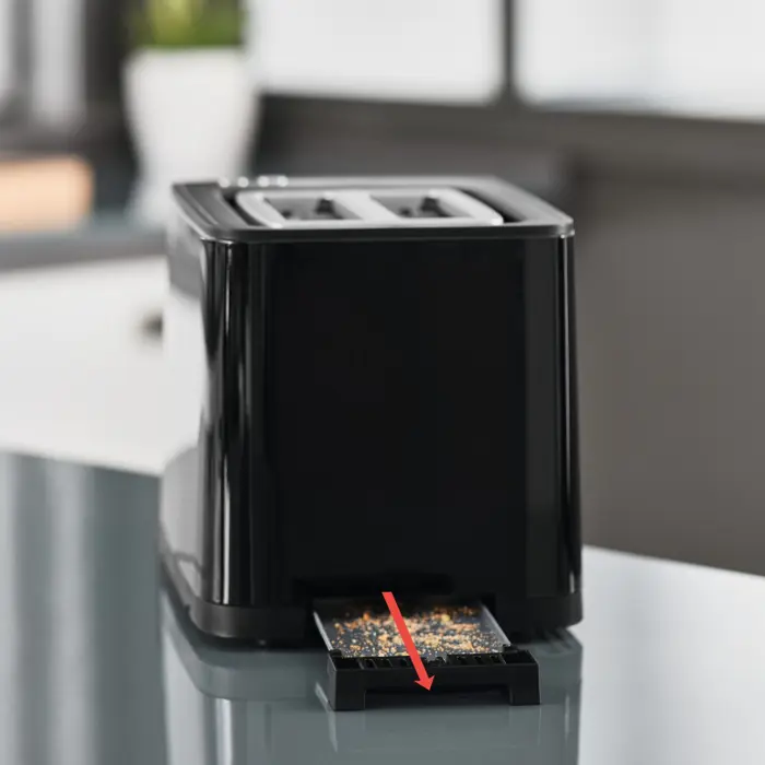 Krups toaster KH6418 black - Smart'n Light
