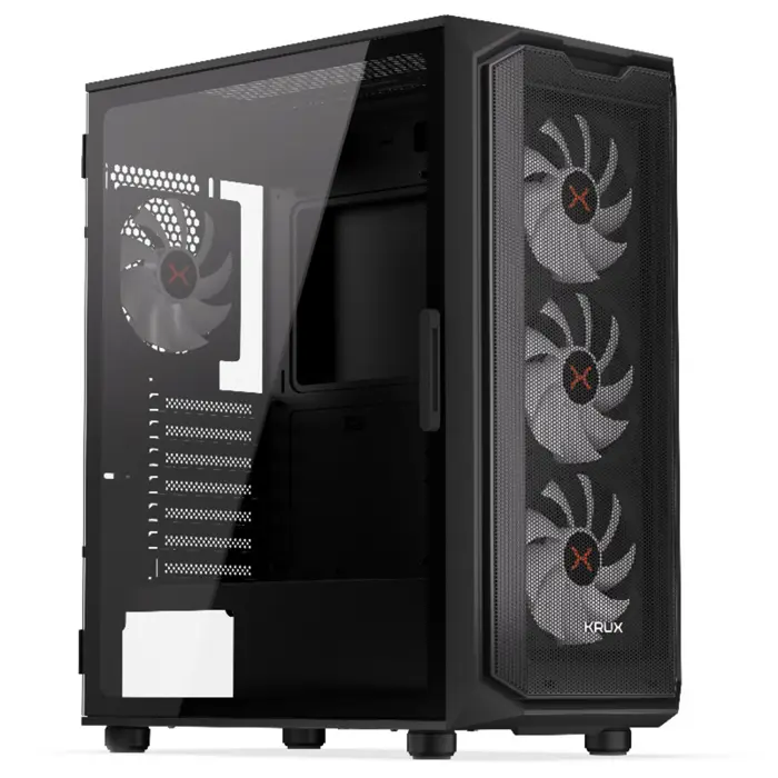 Krux Krux Orona, tower case black, tempered glass