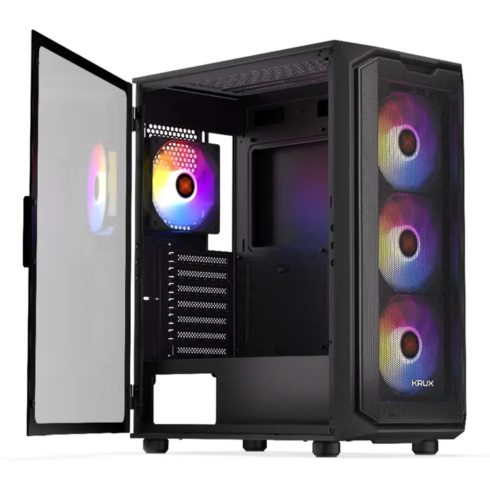 Krux Krux Orona, tower case black, tempered glass
