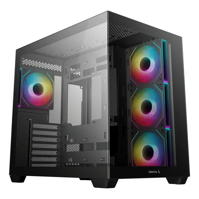 Kućište DeepCool CG530 4F Midi Tower Black, 4 x ARGB