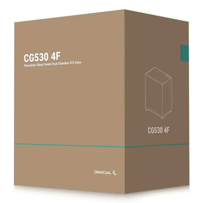 Kućište DeepCool CG530 4F Midi Tower Black, 4 x ARGB