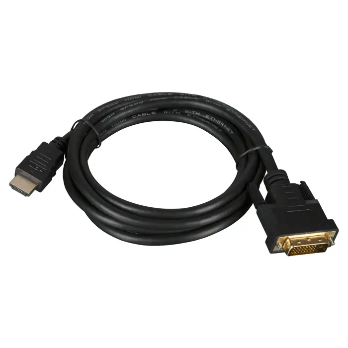 Lanberg CA-HDDV-20CU-0018-BK video cable adapter 1.8 m HDMI Type A (Standard) DVI-D Black