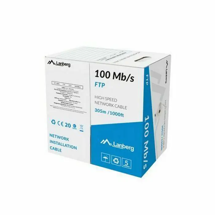 LANBERG LAN FTP CABLE 100MB/S 305M CORD CCA GREY