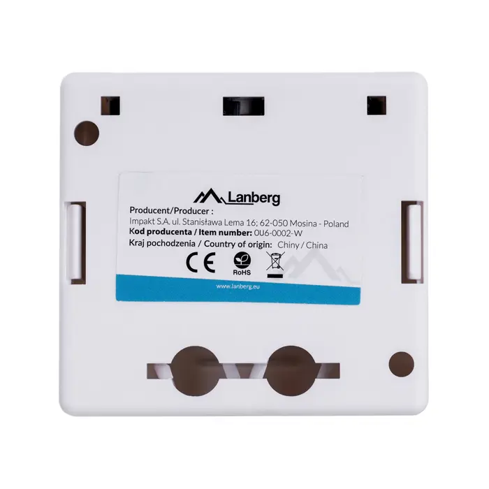 Lanberg OU6-0002-W outlet box RJ-45 White