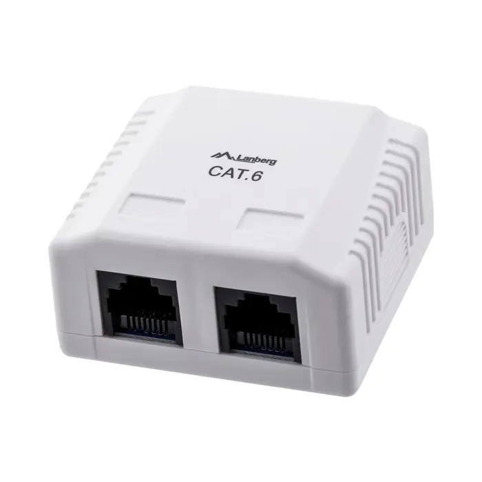 Lanberg OU6-0002-W outlet box RJ-45 White
