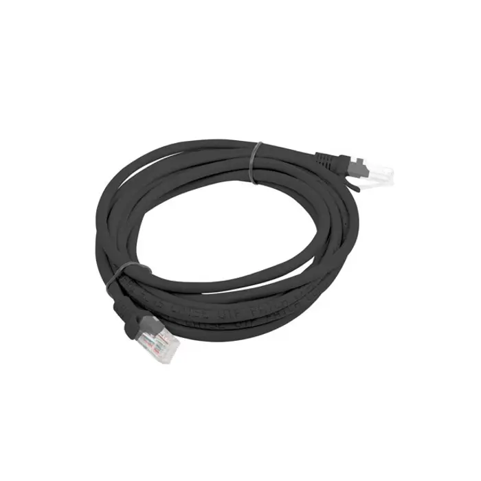Lanberg PCU5-10CC-0300-BK networking cable Black 3 m Cat5e U/UTP (UTP)