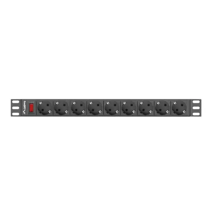 LANBERG RACK POWER STRIP 19" PDU 1U 9X SHUKO