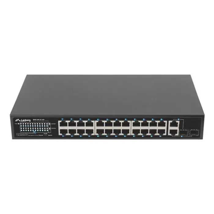 Lanberg Switch 24X 100MB DSP+/2X Combo Rack 19" 250W