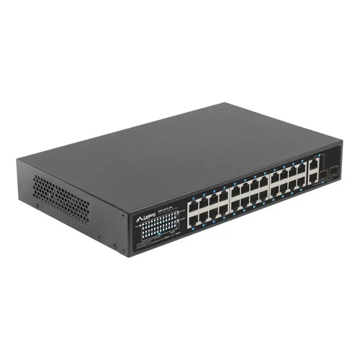 Lanberg Switch 24X 100MB DSP+/2X Combo Rack 19" 250W
