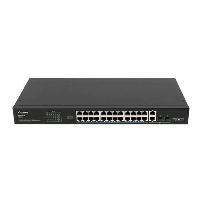 Lanberg Switch 24X 100MB DSP+/2X Combo Rack 19" 360W V2