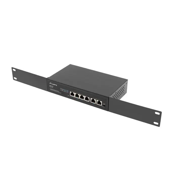 Lanberg Switch PoE+ Rack 10"/19"  RSFE-4P-2FE-60