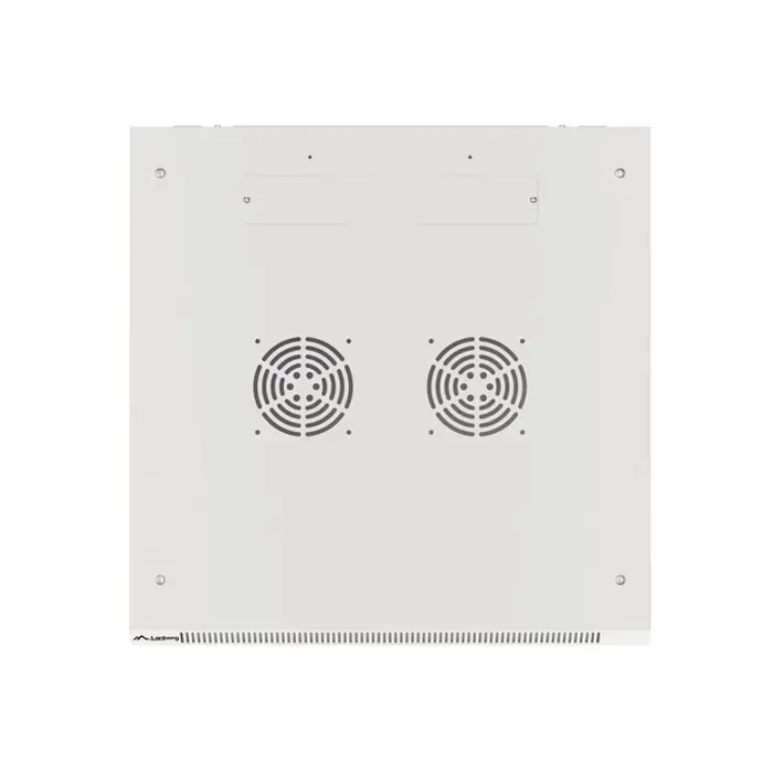 Lanberg wall-mounted installation rack cabinet 19'' 27U 600x600mm gray (glass door)