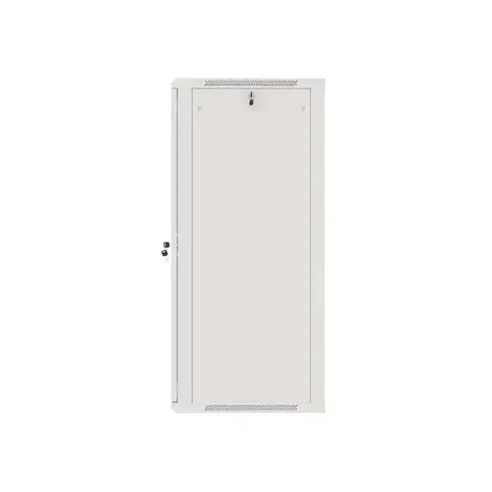 Lanberg wall-mounted installation rack cabinet 19'' 27U 600x600mm gray (glass door)