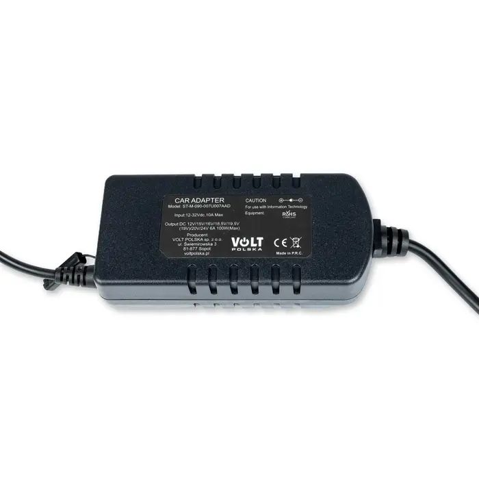 Laptop Car Power Adapter 100W 12-24V (Cigarette Lighter Plug)