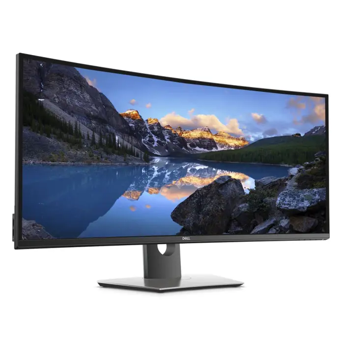 LCD Dell 38" U3818DW Curved; black/gray;3840x1600, 1000:1, 300cd/m2, HDMI, DisplayPort, USB-C, USB 3.0 Hub, Speakers, AG - Premium Obnovljeno
