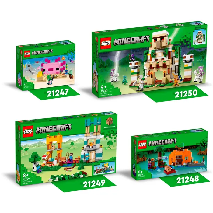 LEGO 21247 Minecraft The Axolotl House, construction toy