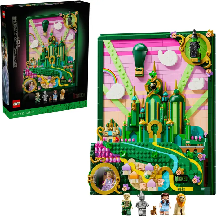 LEGO 75685 Wicked Emerald City Wall Art, Construction Toy