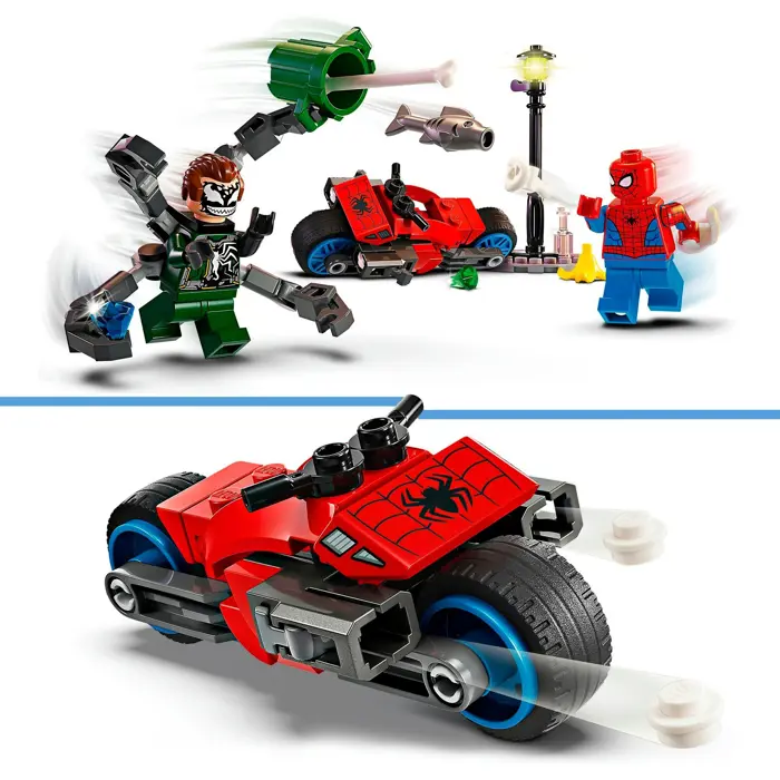 LEGO 76275 Marvel Super Heroes Motorcycle Chase: Spider-Man vs. Doc Ock, construction toy