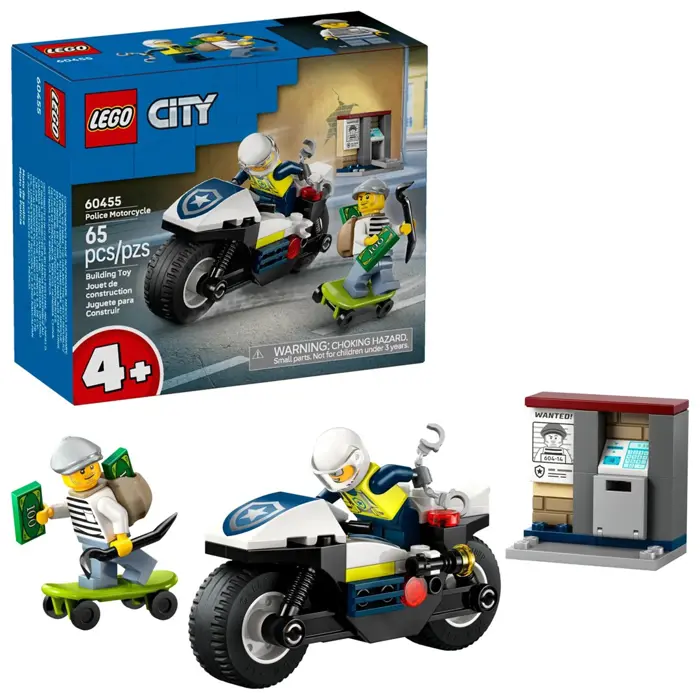 LEGO CITY 60455 Police Motorcycle Chase