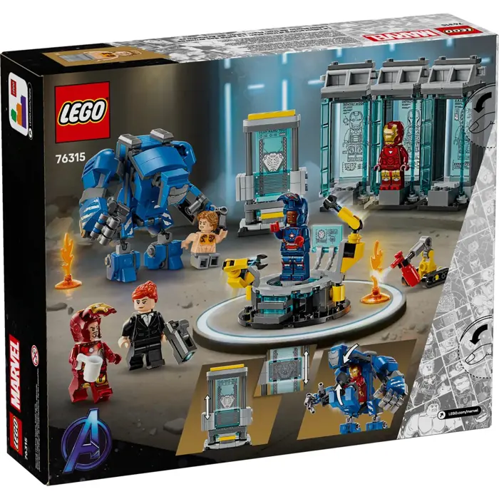 LEGO MARVEL 76315 Iron Man’s Laboratory: Hall of Armor
