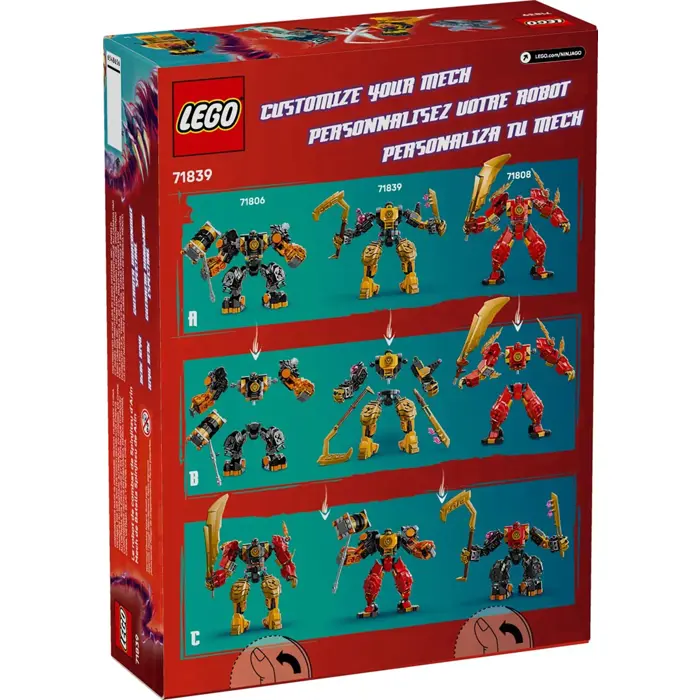 LEGO NINJAGO 71839 Arin's Spinjitzu Battle Mech