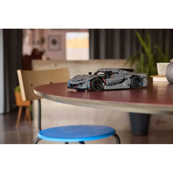 LEGO Technic 42173 Szary hipersamochód Koenigsegg Jesko Absolut