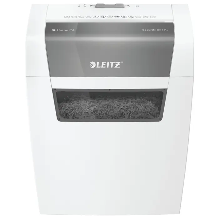 Leitz IQ Home Shredder, P4, 6 sheets, 15 l garbage can