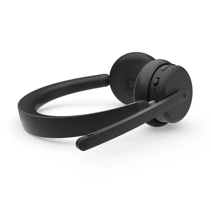 Lenovo 6550 Headset Wireless Head-band Office/Call center USB Type-C Bluetooth Black