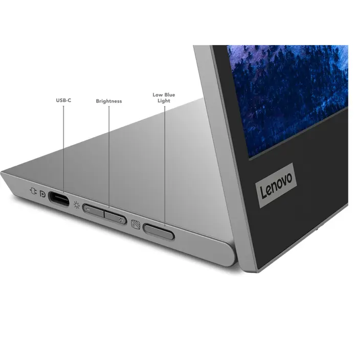 Lenovo L15 computer monitor 39.6 cm (15.6") 1920 x 1080 pixels Full HD LED Black, Grey