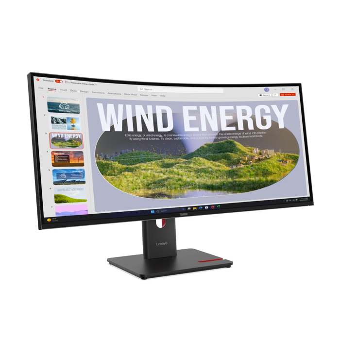 Lenovo T34WD-40 WQHD VA, HDMI, DP, USB-C, curved
