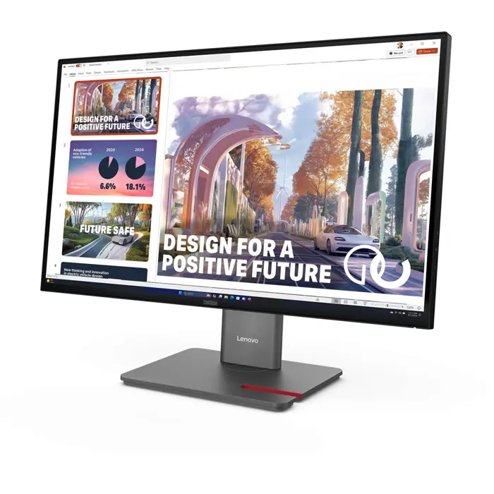 Lenovo ThinkVision P27QD-40 LED display 68.6 cm (27") 2560 x 1440 pixels Wide Quad HD Black