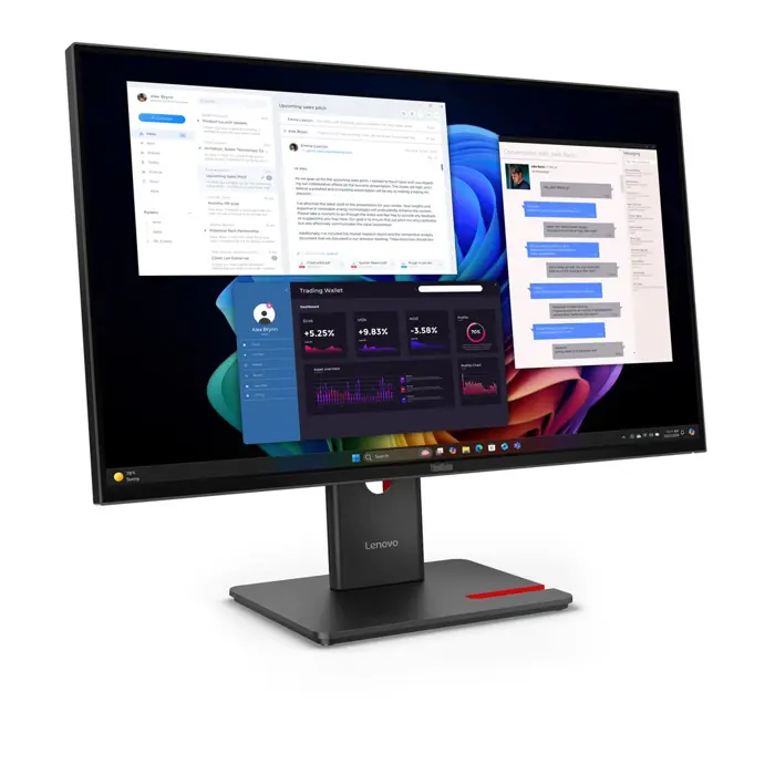 Lenovo ThinkVision T27UD-40 LED display 68.6 cm (27") 3840 x 2160 pixels 4K Ultra HD LCD Black