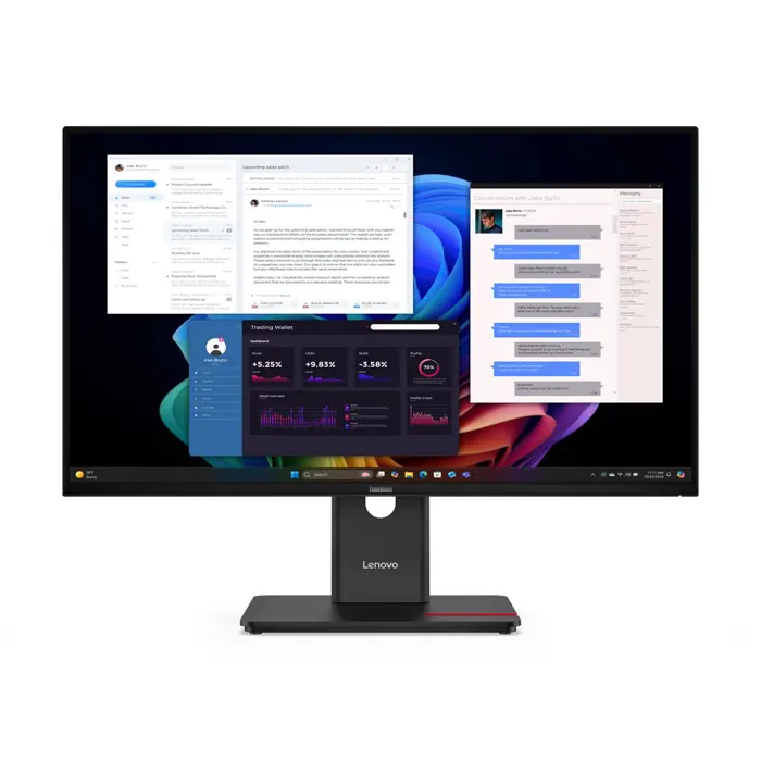 Lenovo ThinkVision T27UD-40 LED display 68.6 cm (27") 3840 x 2160 pixels 4K Ultra HD LCD Black