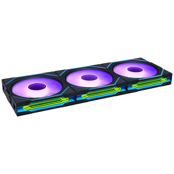 Lian Li UNI FAN SL-INF Wireless Lüfter, ARGB, PWM - 3er-Pack, mit Controller, Reverse-Blade, 120mm, black-12RSLIN1W3B