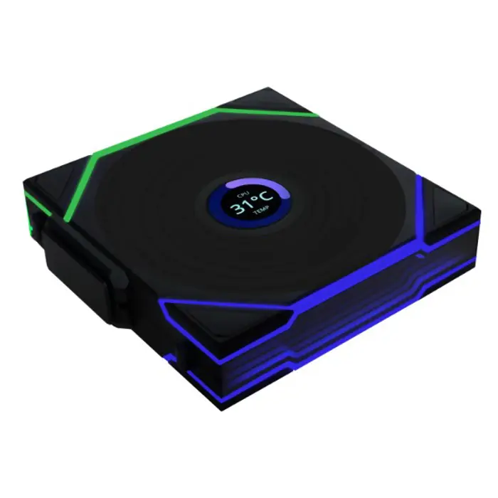 Lian Li UNI FAN TL Wireless LCD Fan, ARGB, PWM, Reverse Blade, 120mm, black